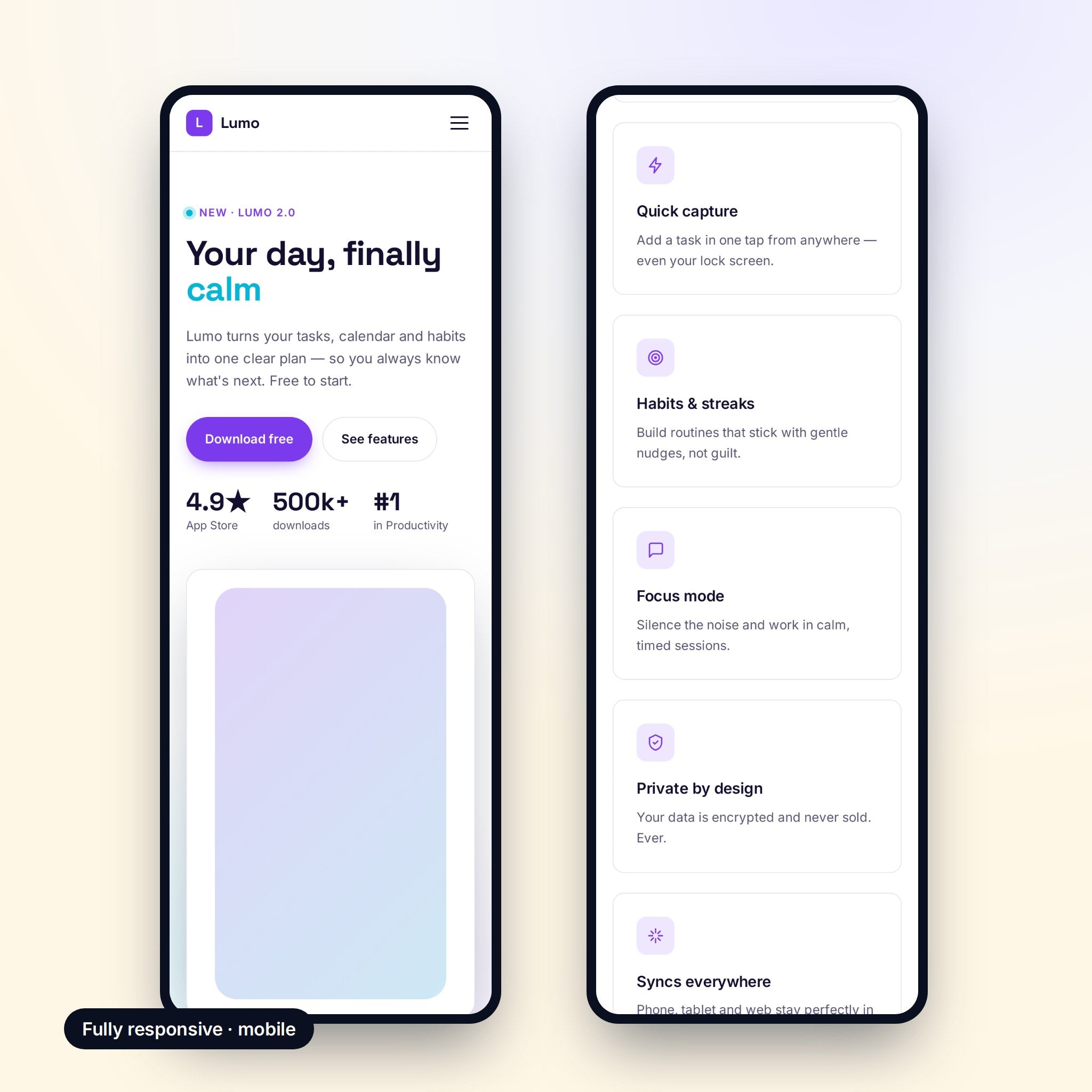 Mobile view