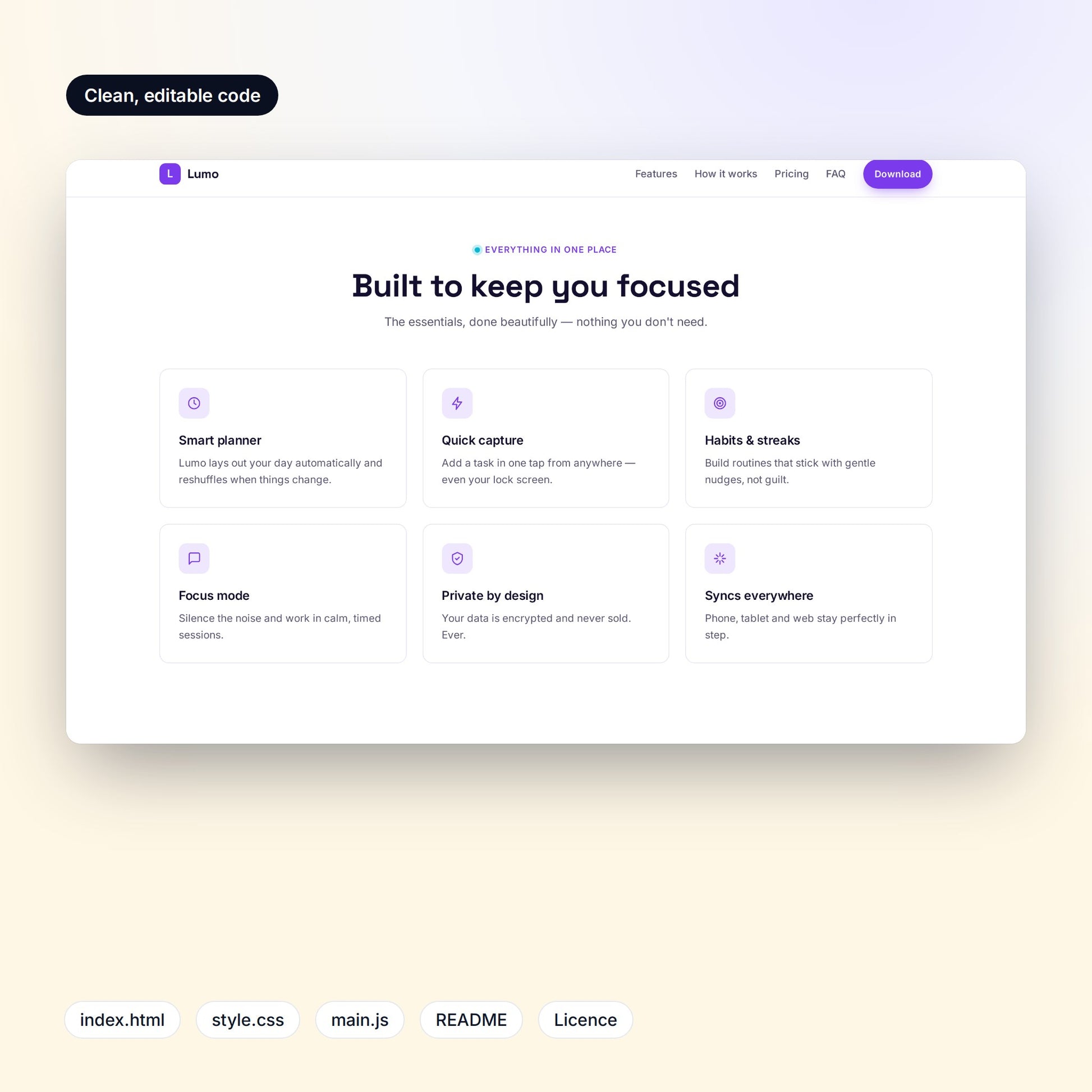 Feature grid