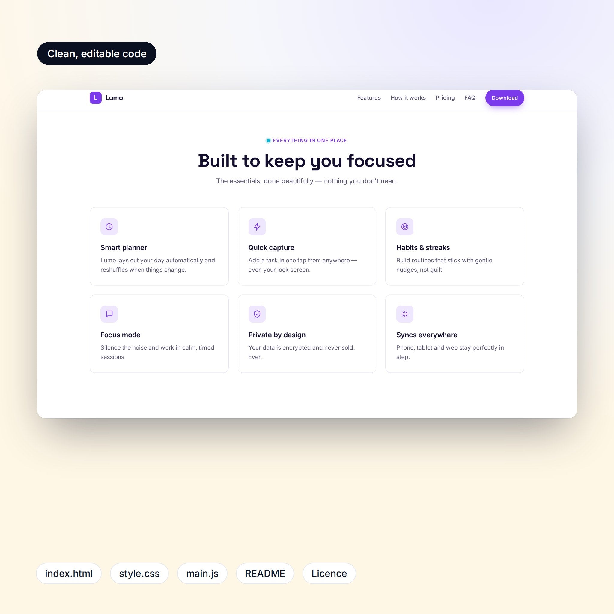 Feature grid