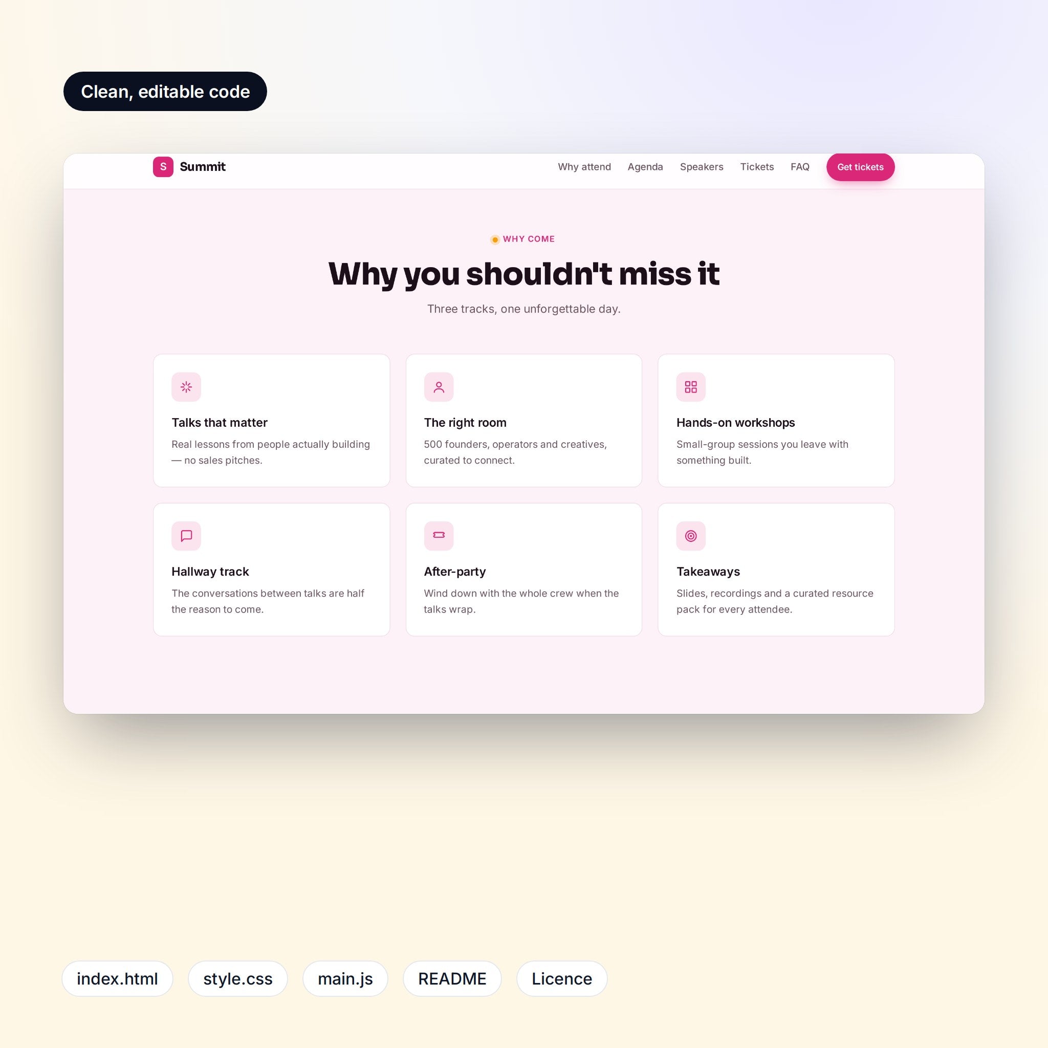 Feature grid