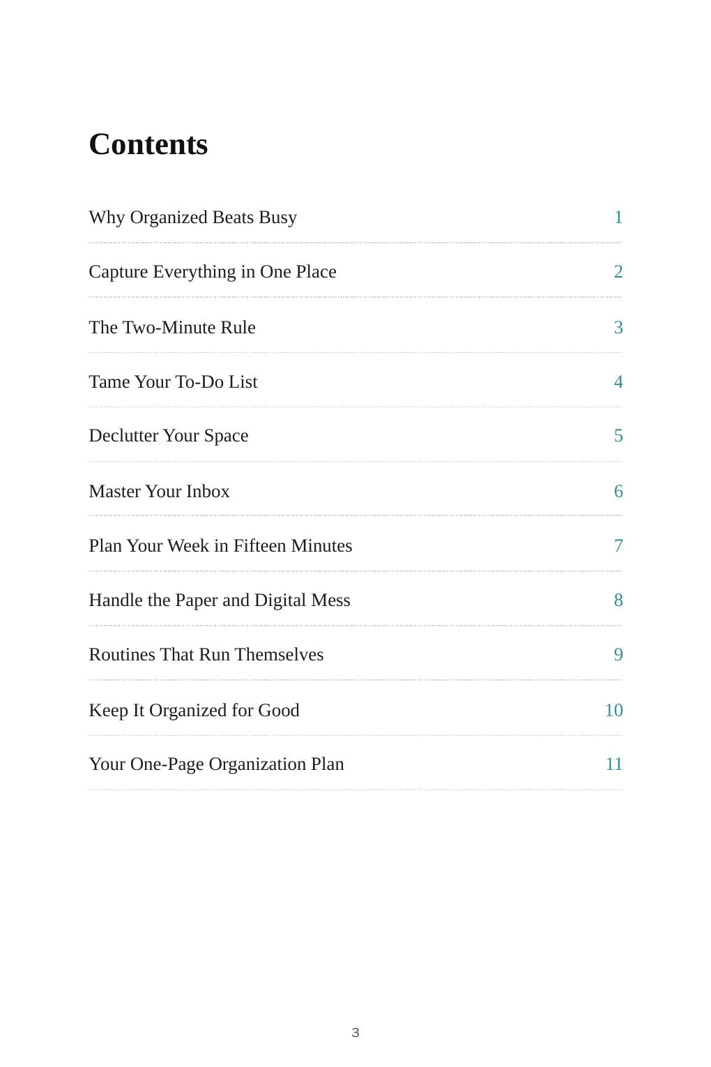Get Organized — look inside