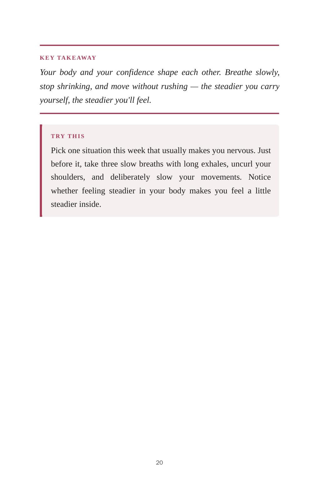Confidence That Lasts — look inside