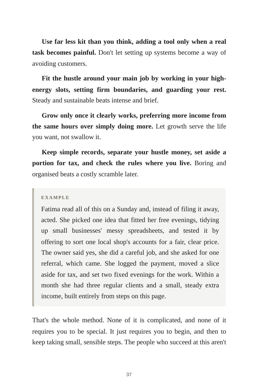 Start a Side Hustle — look inside