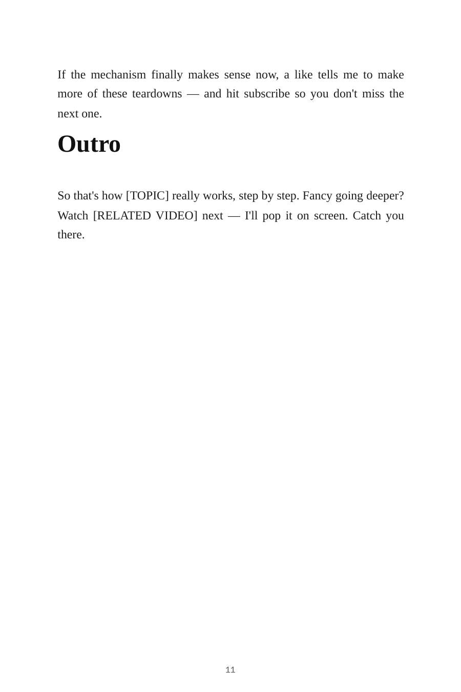 Explainer YouTube Script Templates — inside