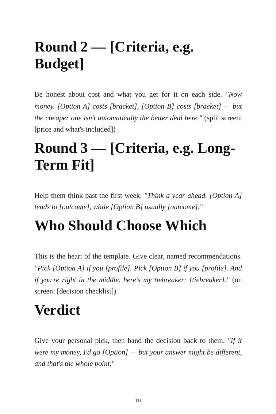Comparison YouTube Script Templates — inside