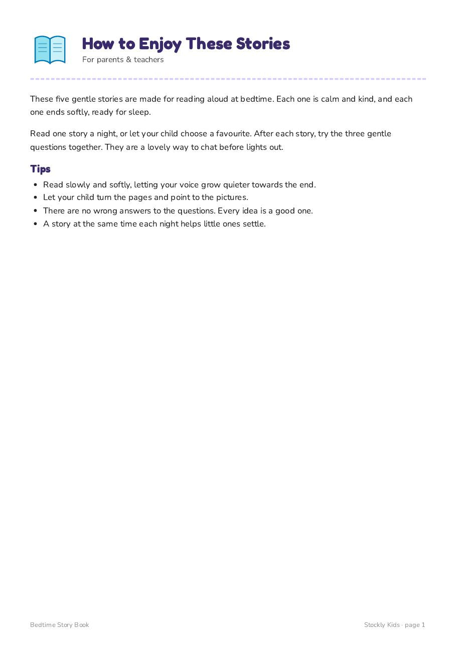 Bedtime Story Book — page 1