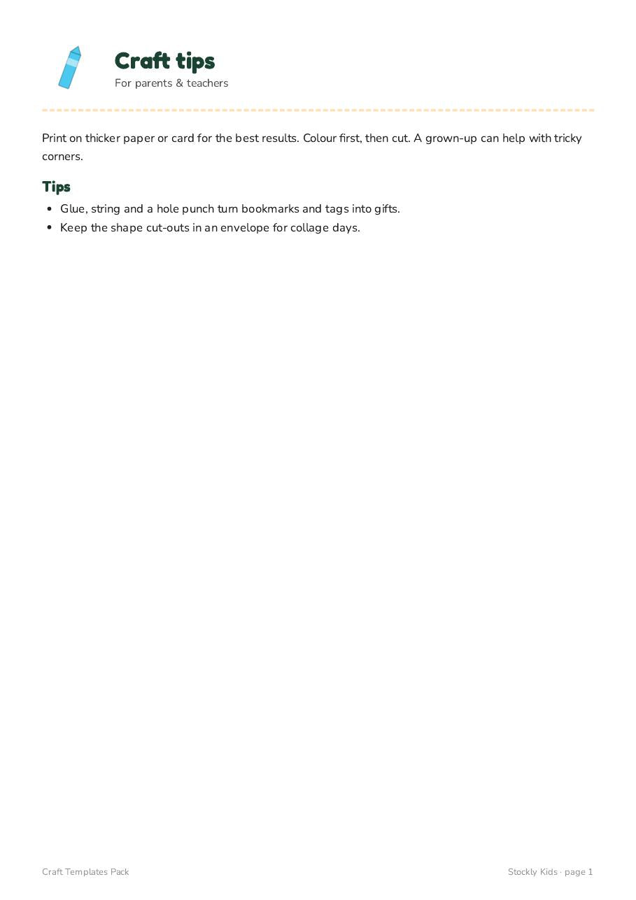 kids-craft-templates