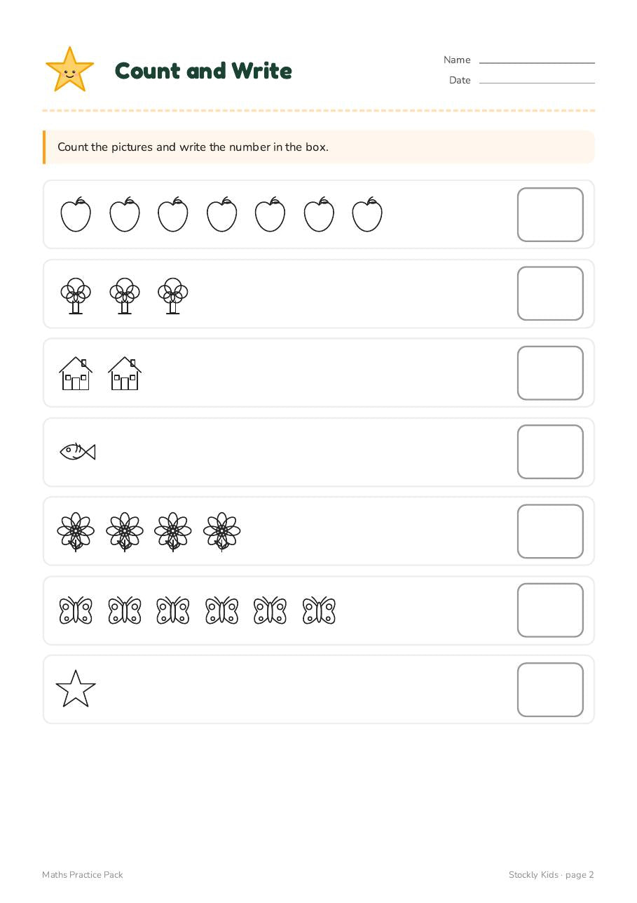 Maths Practice Pack — page 2