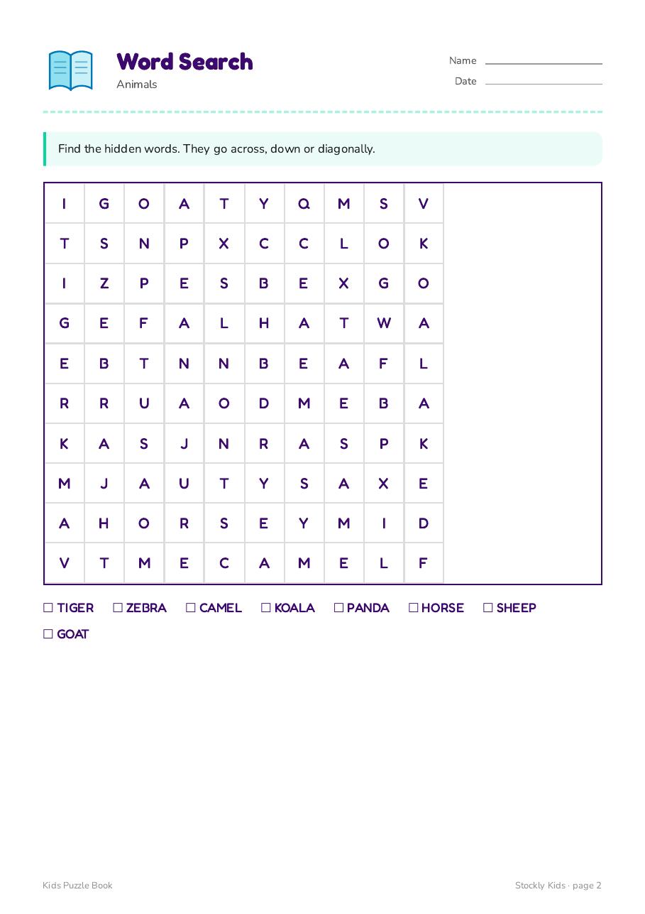 Kids Puzzle Book — page 2