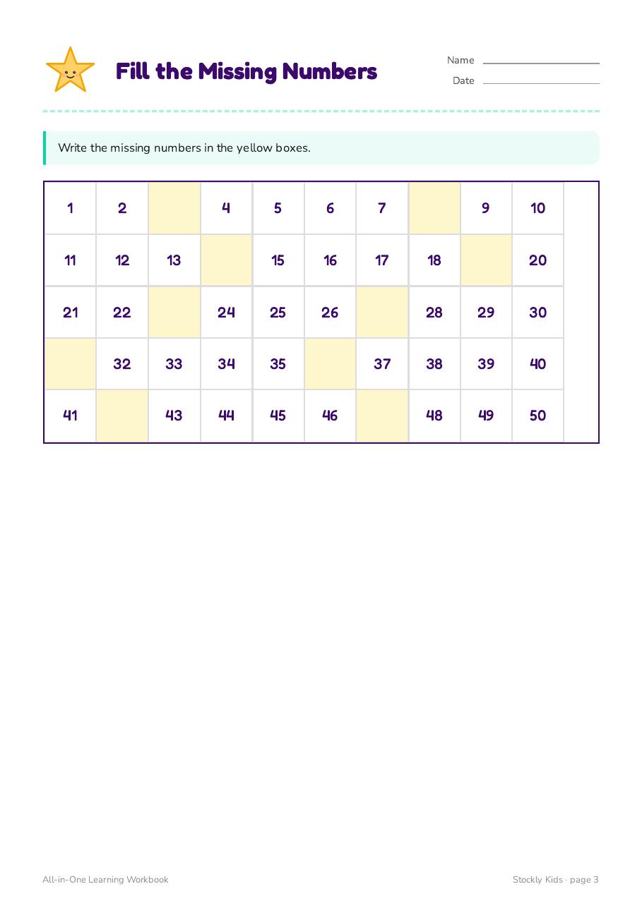All-in-One Learning Workbook — page 3