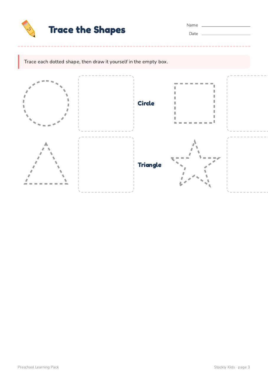 Preschool Learning Pack — page 3