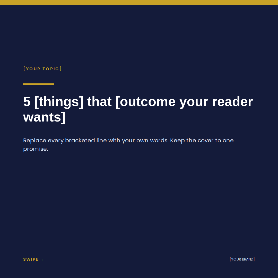 Faceless Social Media Carousel Kit — preview 1