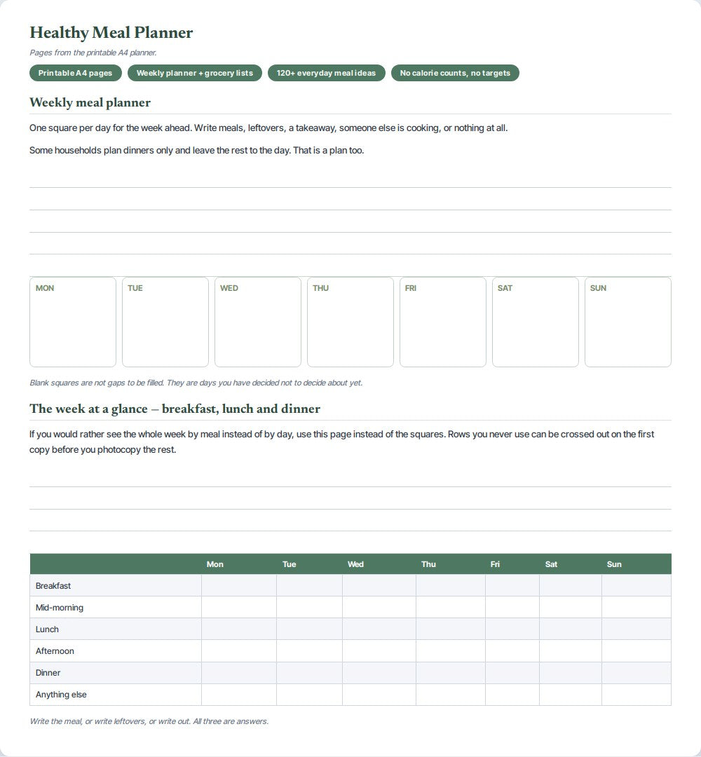 Healthy Meal Planner — preview 1