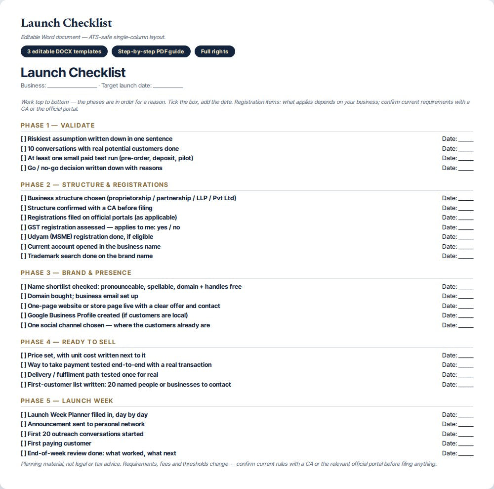 Startup Launch Kit — preview 1