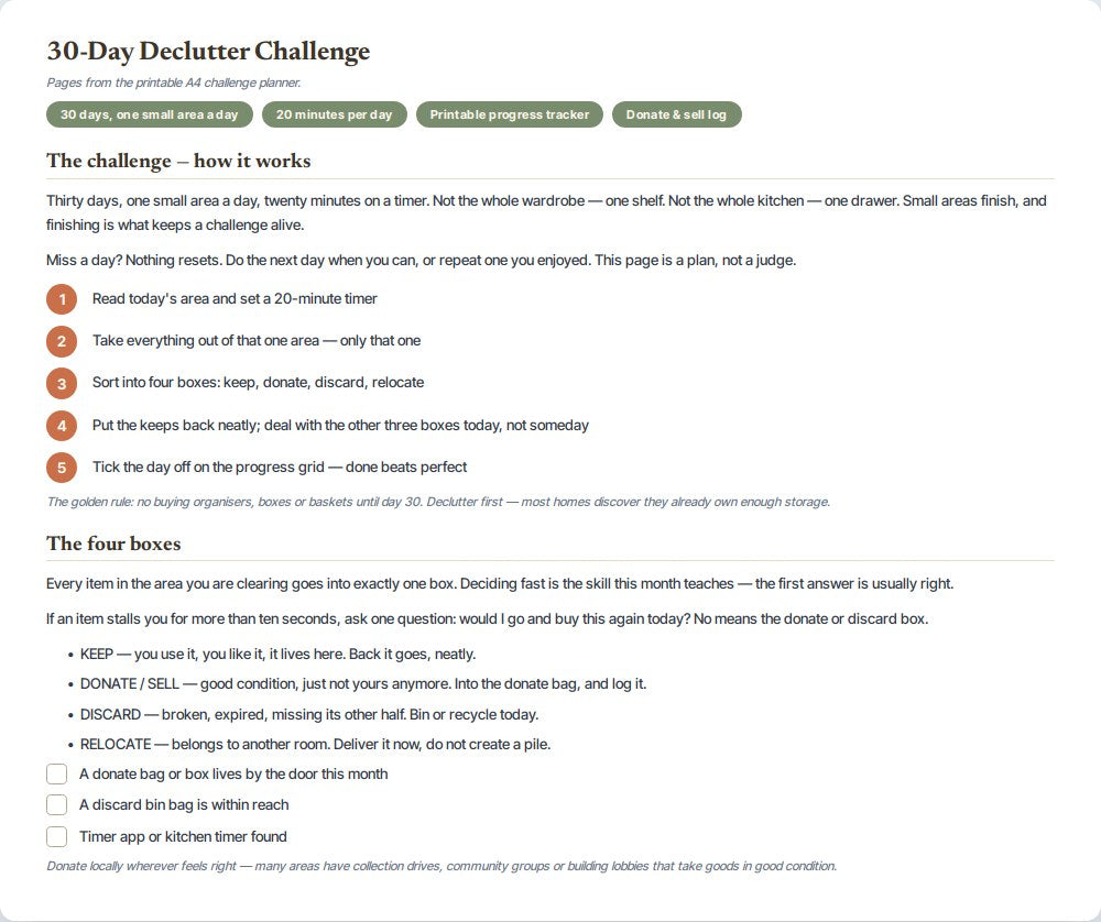 30-Day Declutter Challenge — preview 1