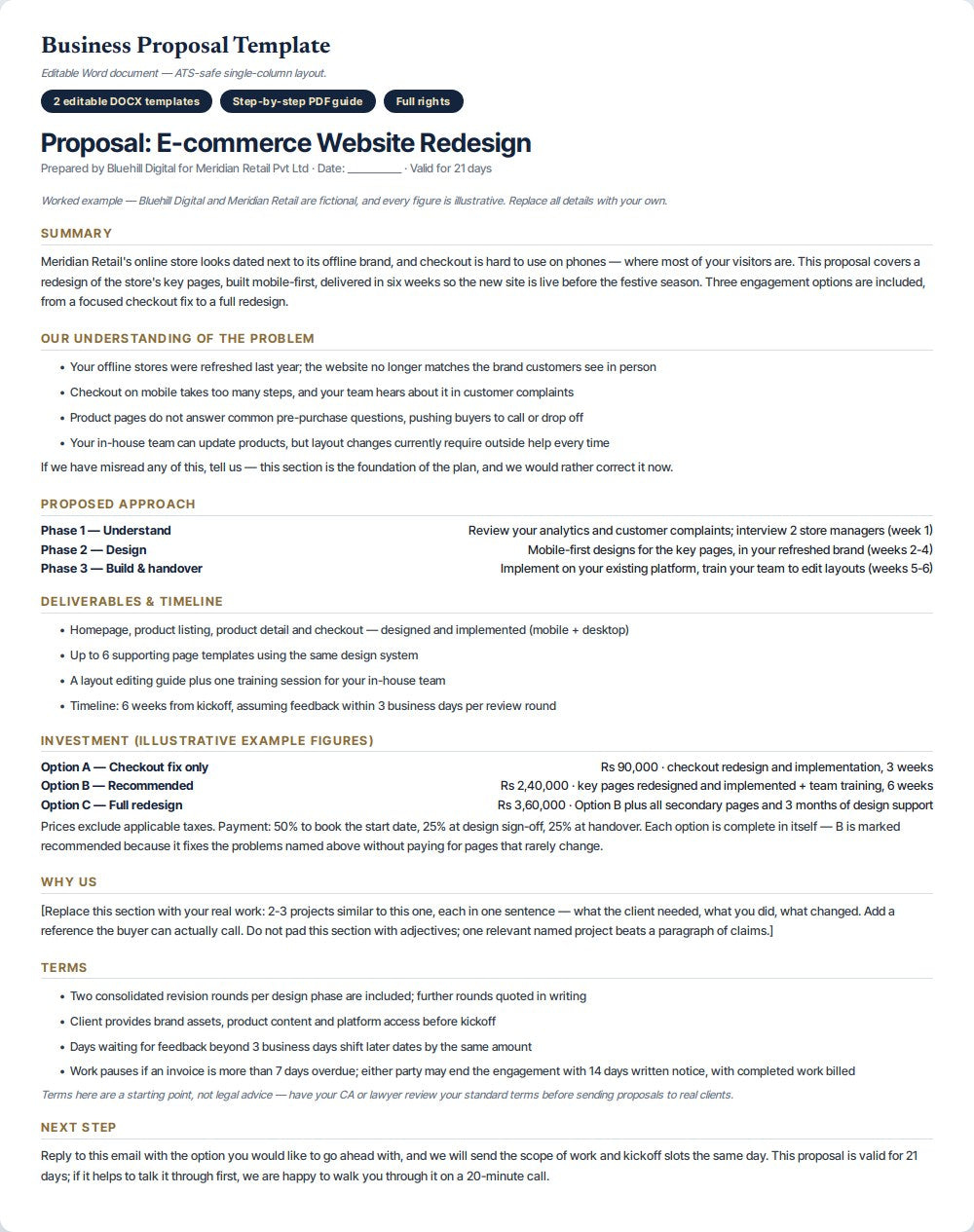 Business Proposal Template — preview 1