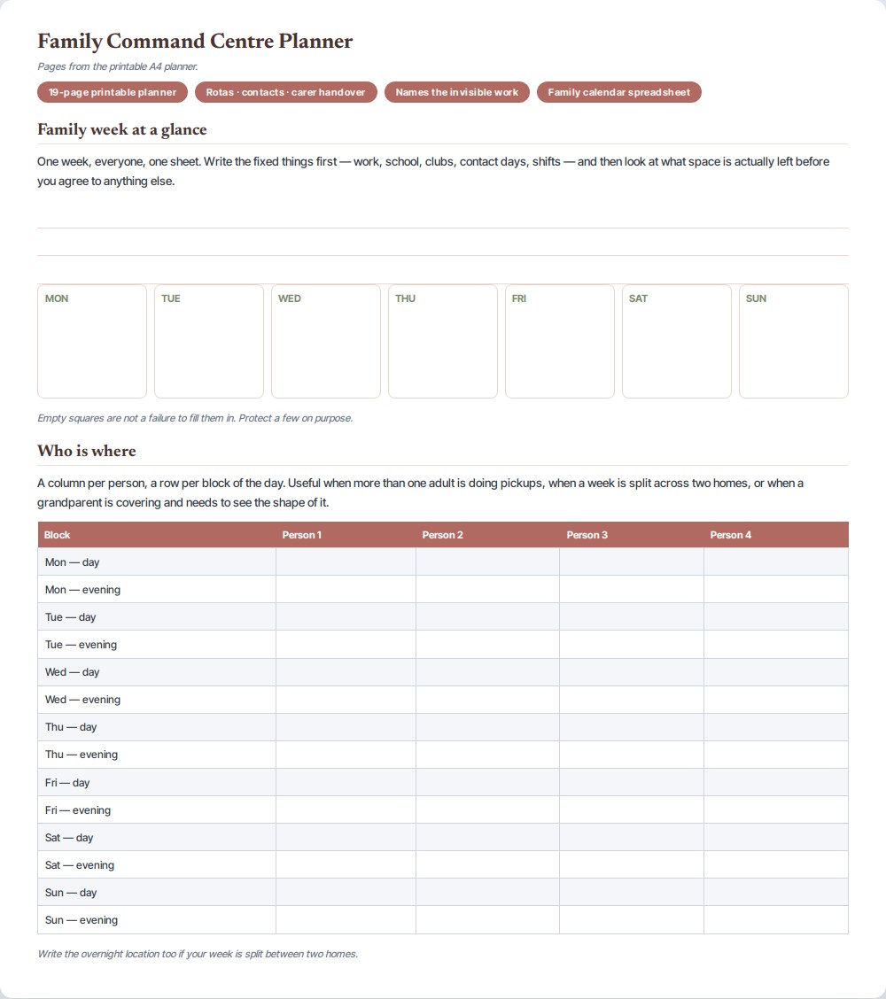 Family Command Centre Planner — preview 1