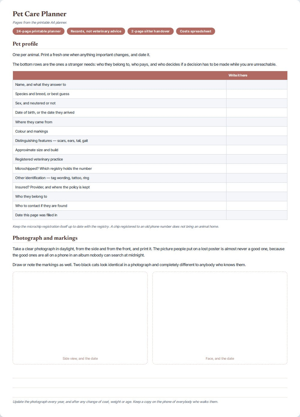 Pet Care Planner — preview 1