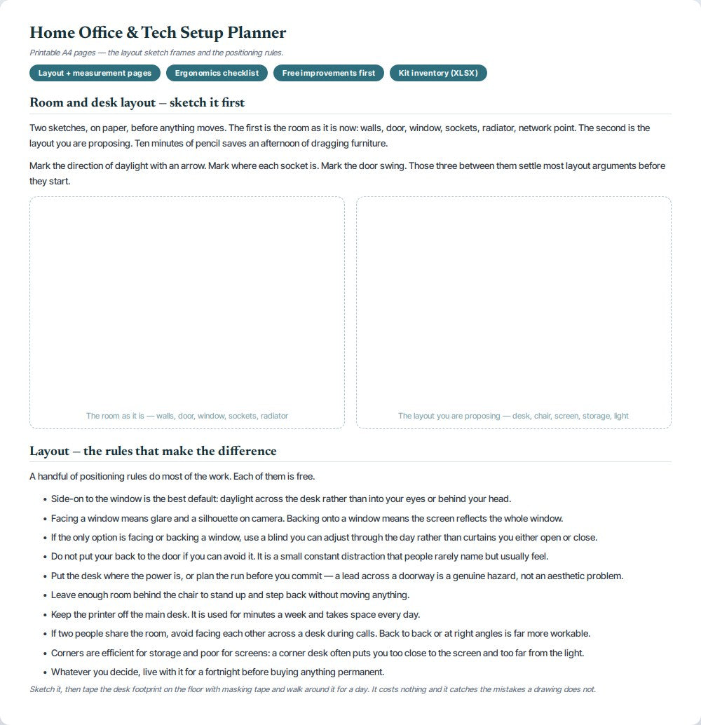 Home Office & Tech Setup Planner — preview 1