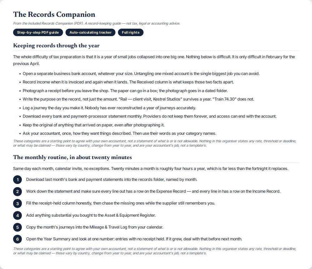 Business Tax Prep Organizer — preview 1