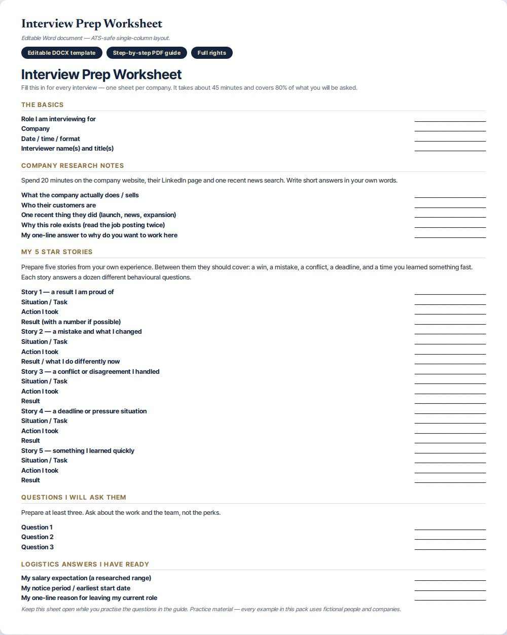 Top 100 Interview Questions & Answers — preview 1