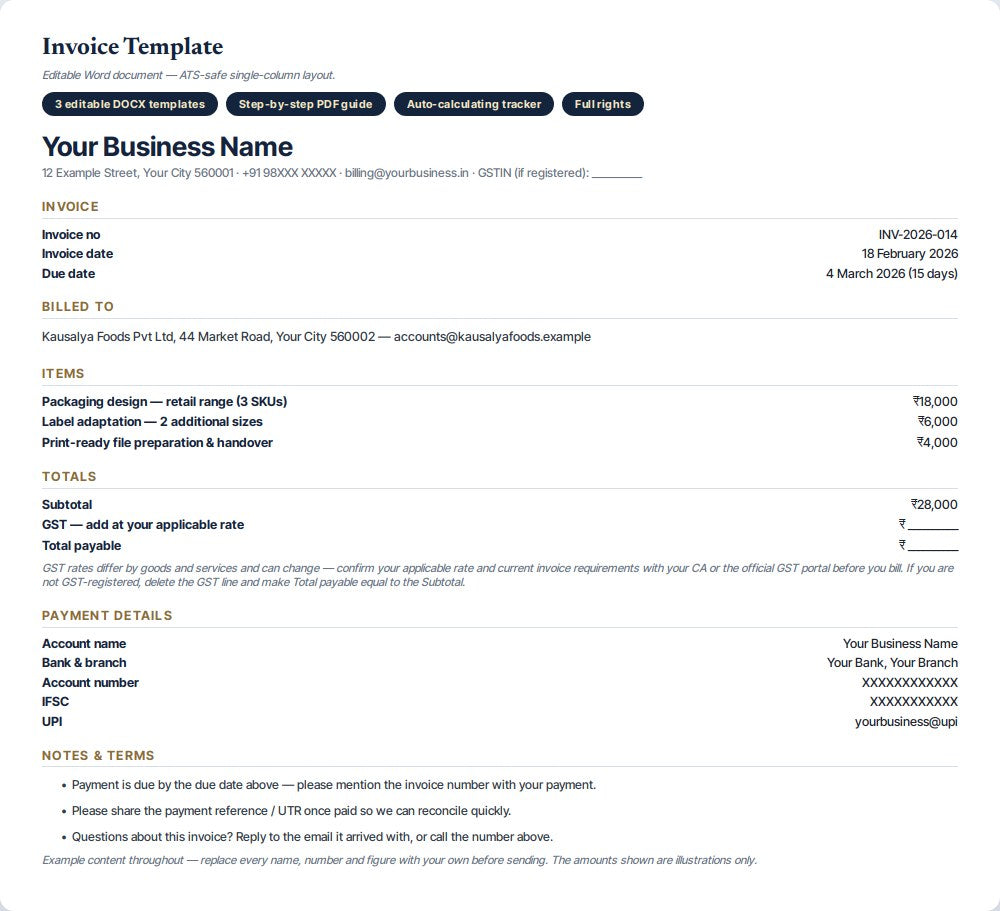 Invoice & Billing Templates Kit — preview 1