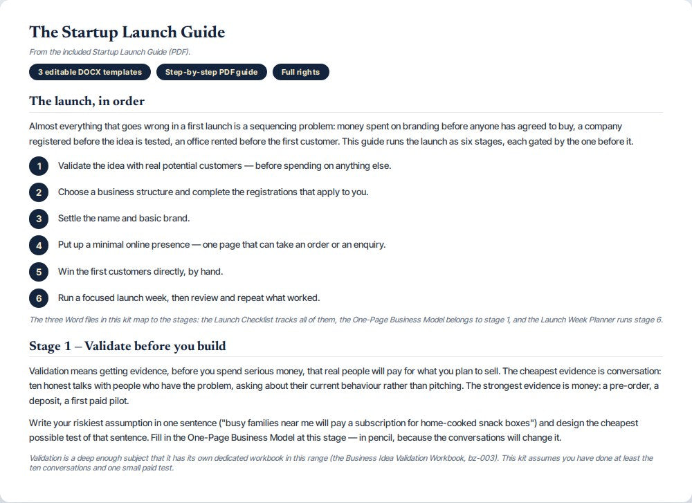 Startup Launch Kit — preview 2