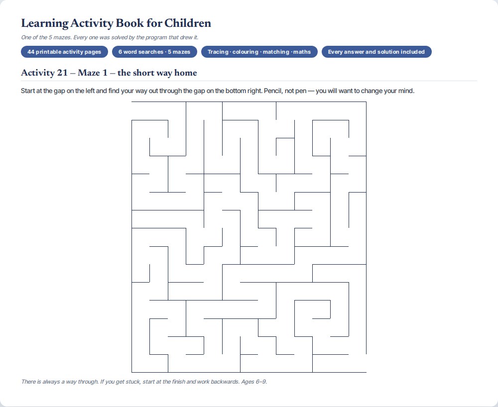 Learning Activity Book for Children — preview 2