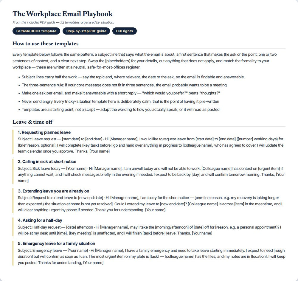 Professional Email Templates Pack — preview 2