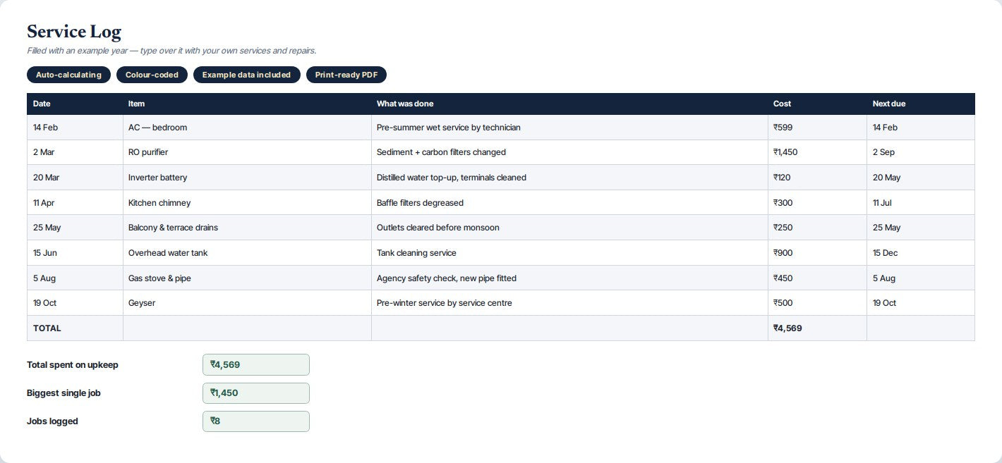 Home Maintenance Planner — preview 2