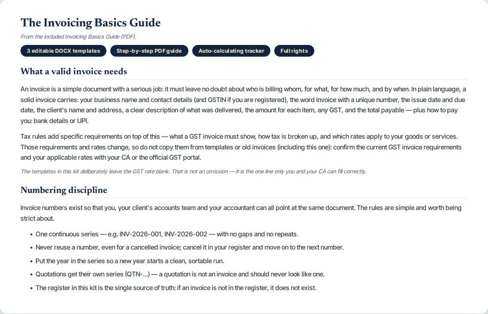 Invoice & Billing Templates Kit — preview 2