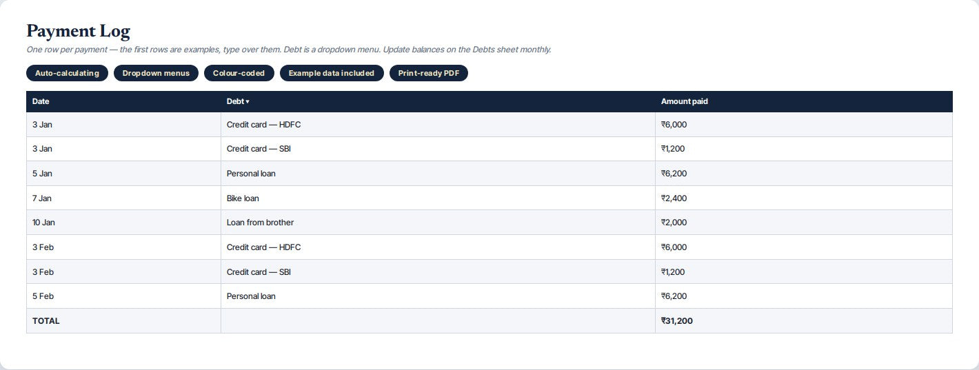 Debt Payoff Tracker — preview 2