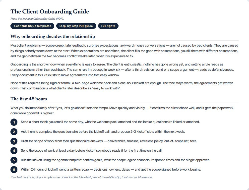 Client Onboarding Kit — preview 2