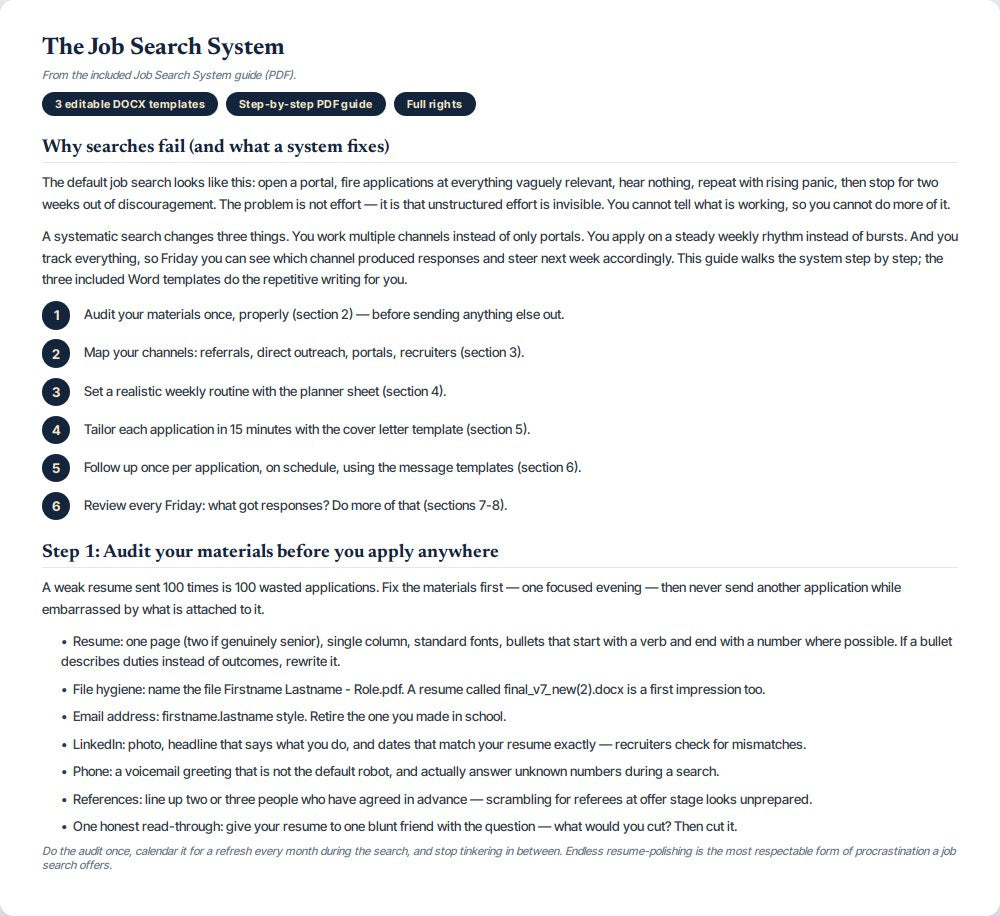 Complete Job Search Kit — preview 2