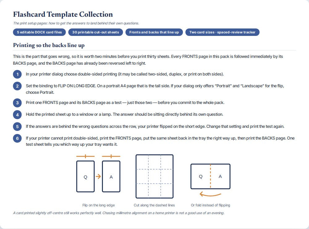 Flashcard Template Collection — preview 3