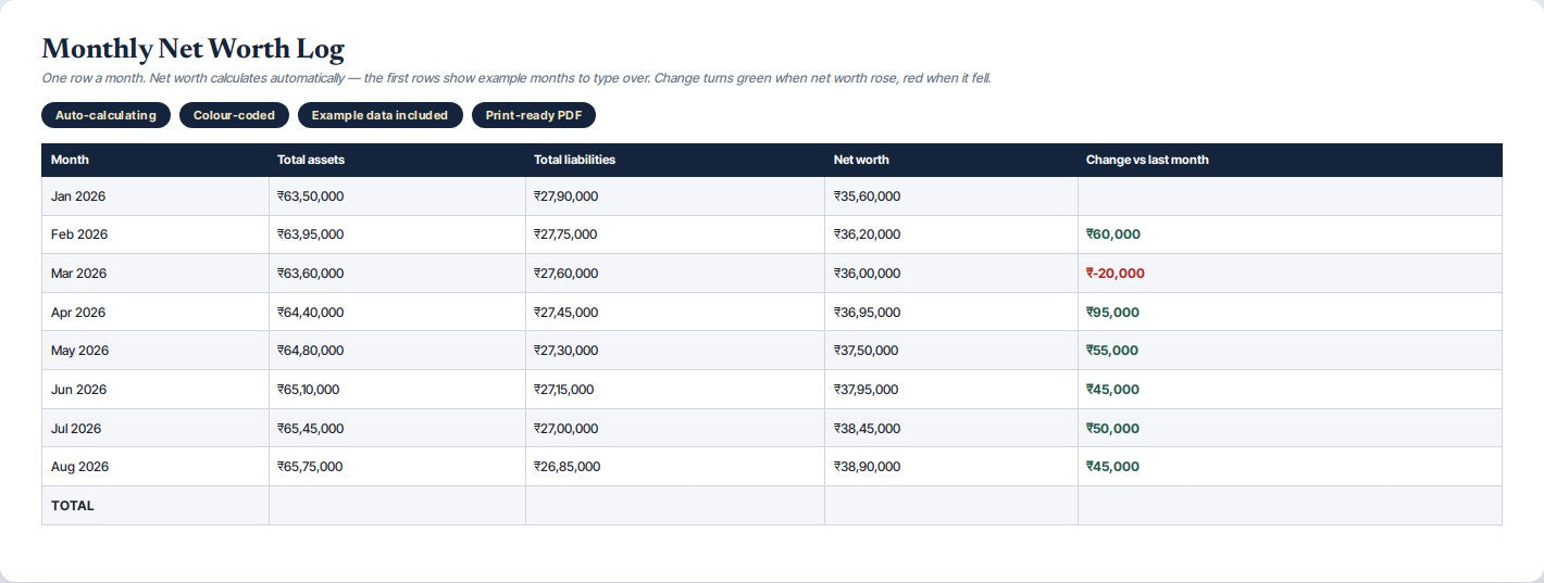 Net Worth Tracker — preview 3