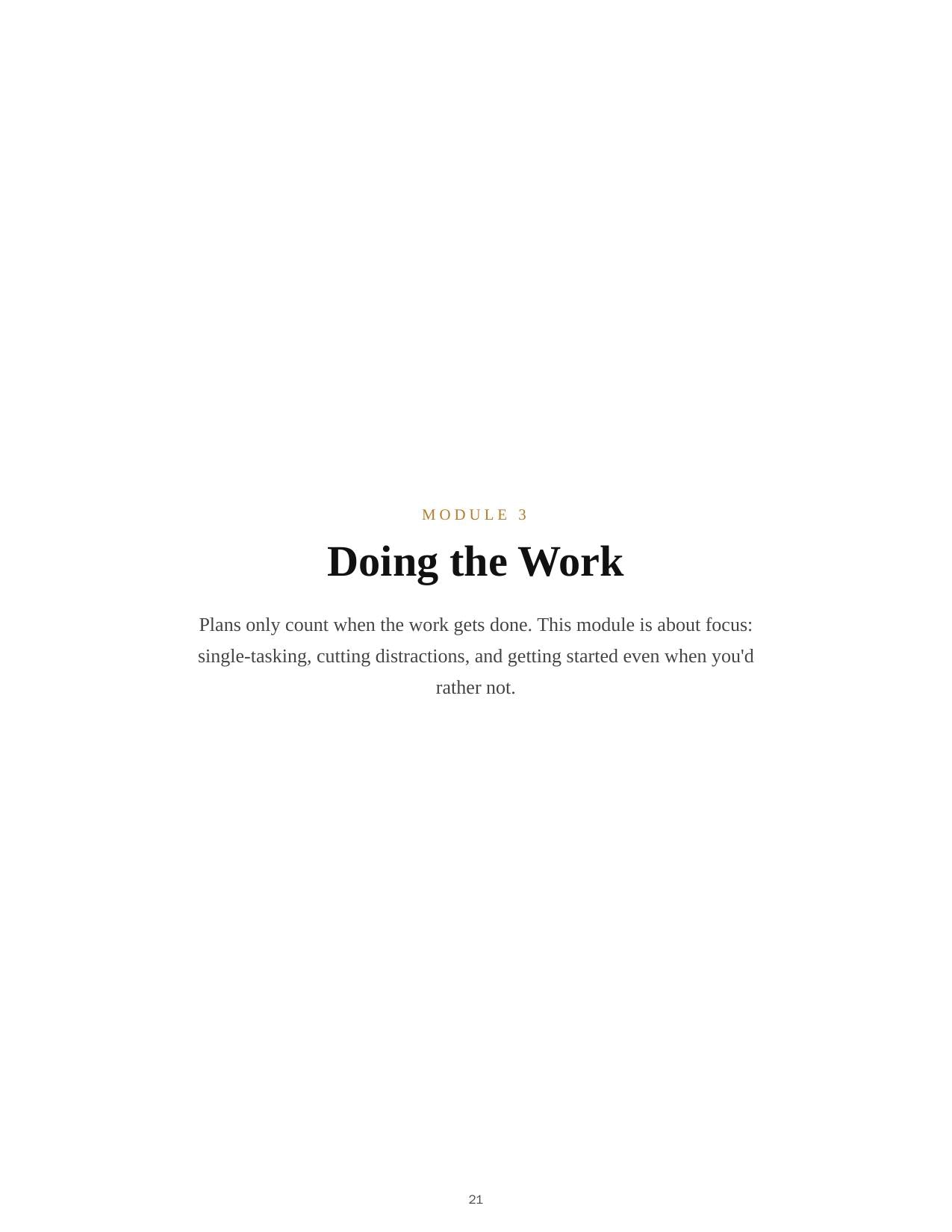 Time Management & Productivity — course script