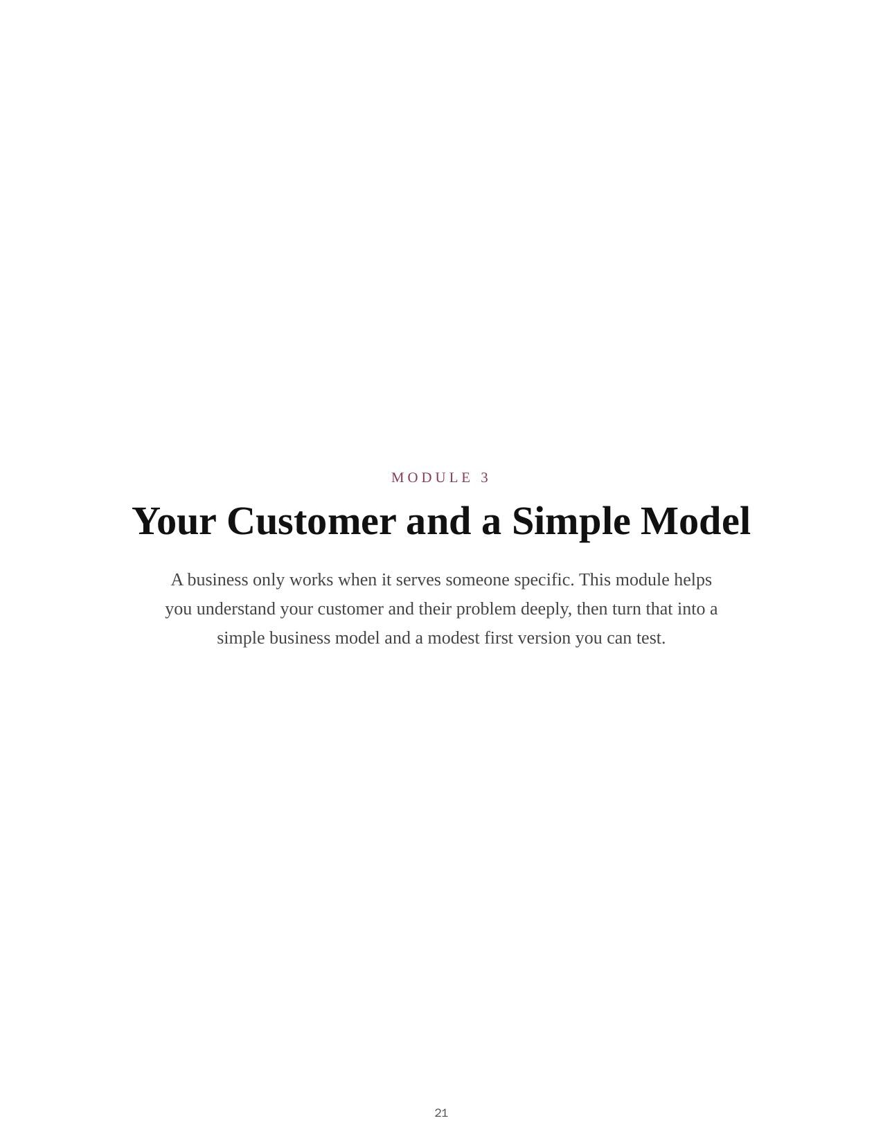 Entrepreneurship for Beginners — course script