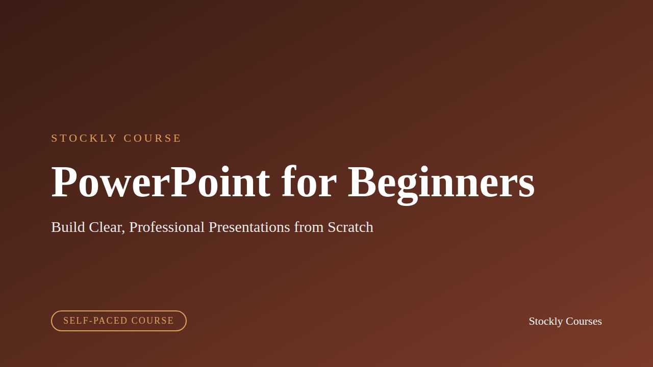PowerPoint for Beginners — slide 1