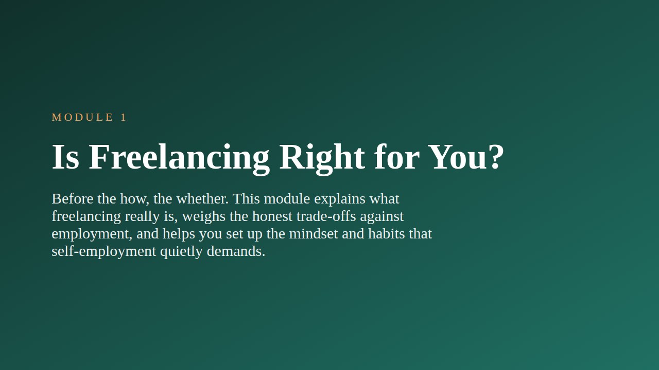 Freelancing for Beginners — slide 2