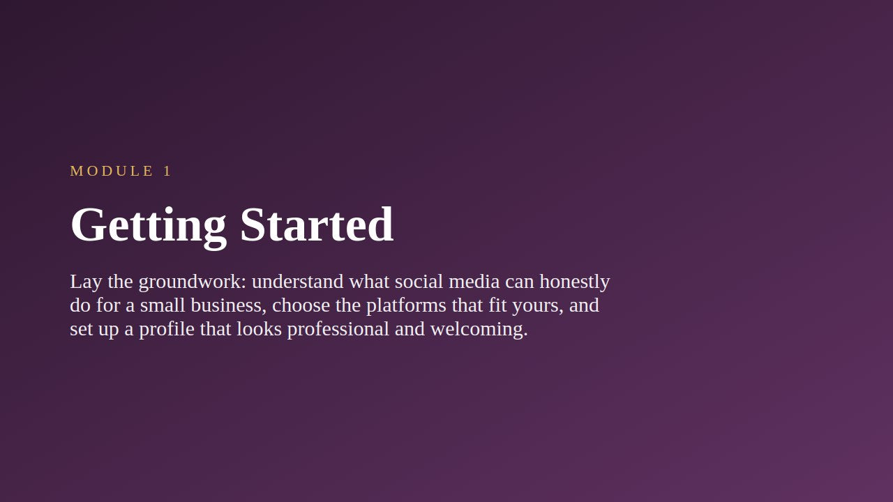 Social Media Marketing for Small Business — slide 2