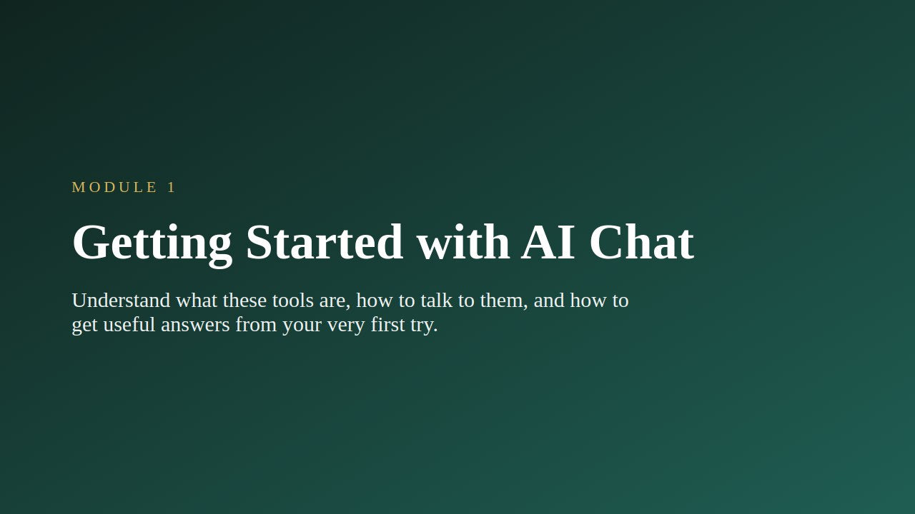ChatGPT for Beginners — slide 2
