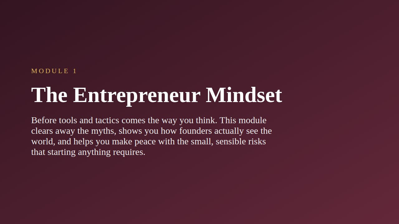 Entrepreneurship for Beginners — slide 2