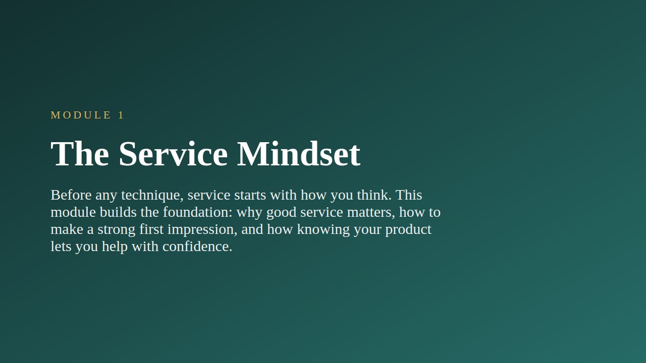 Customer Service Training — slide 2