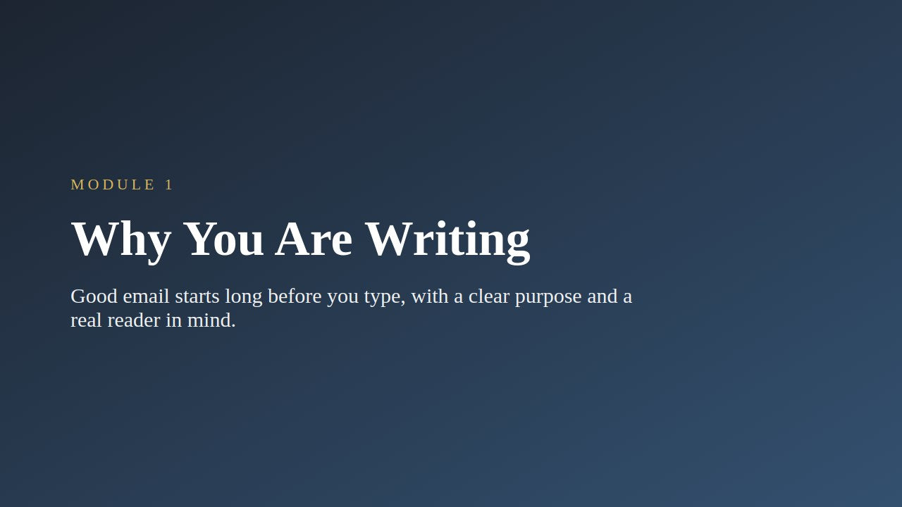 Email Writing for Professionals — slide 2