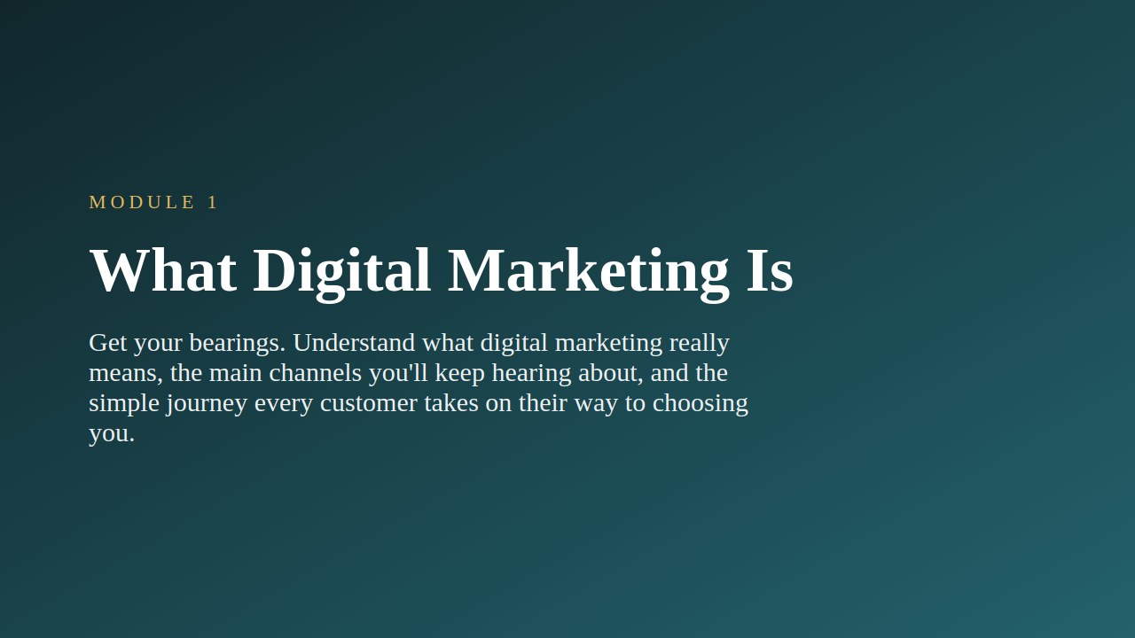 Digital Marketing for Beginners — slide 2