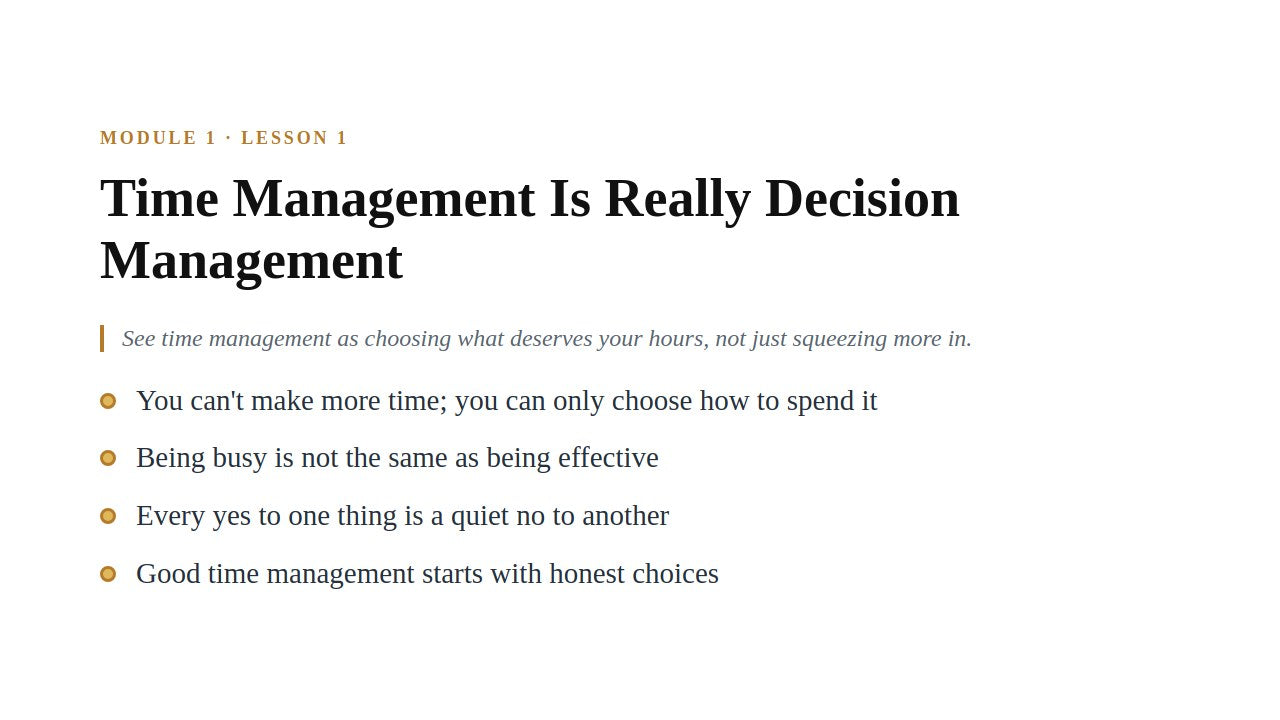 Time Management & Productivity — slide 3