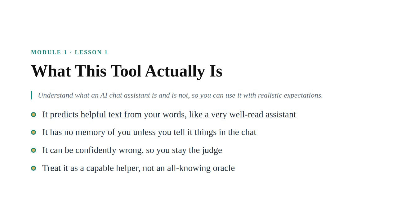 ChatGPT for Beginners — slide 3