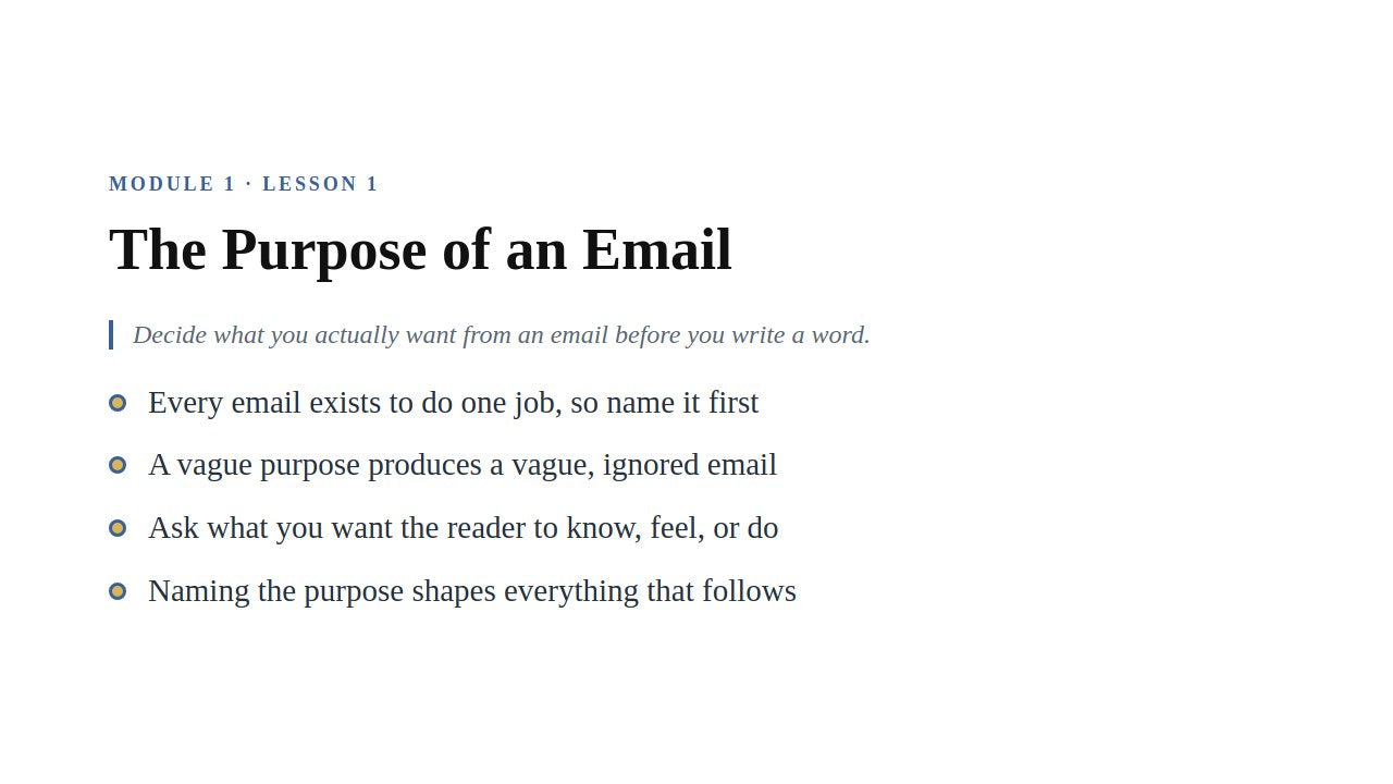 Email Writing for Professionals — slide 3